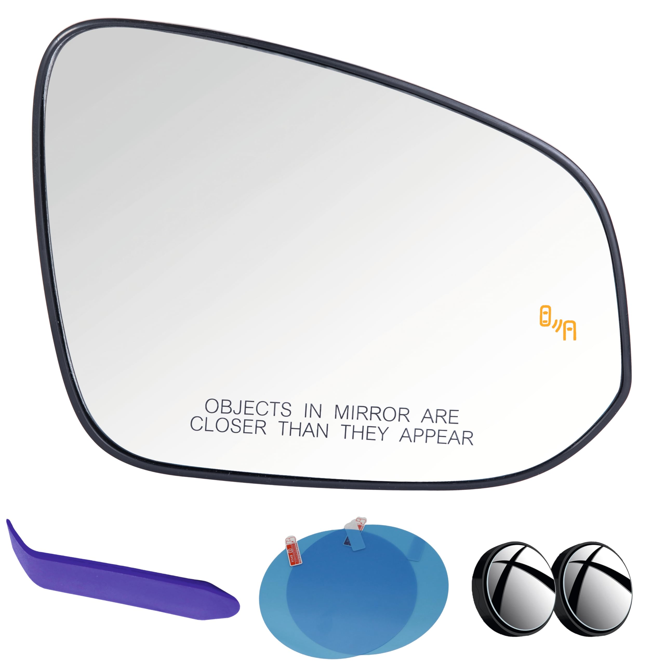 EAP Passenger Side Mirror Glass Compatible with Toyota Highlander 2014-2026, Corolla Cross 2022-2026, Grand Highlander 2023-2026, Heated With Blind