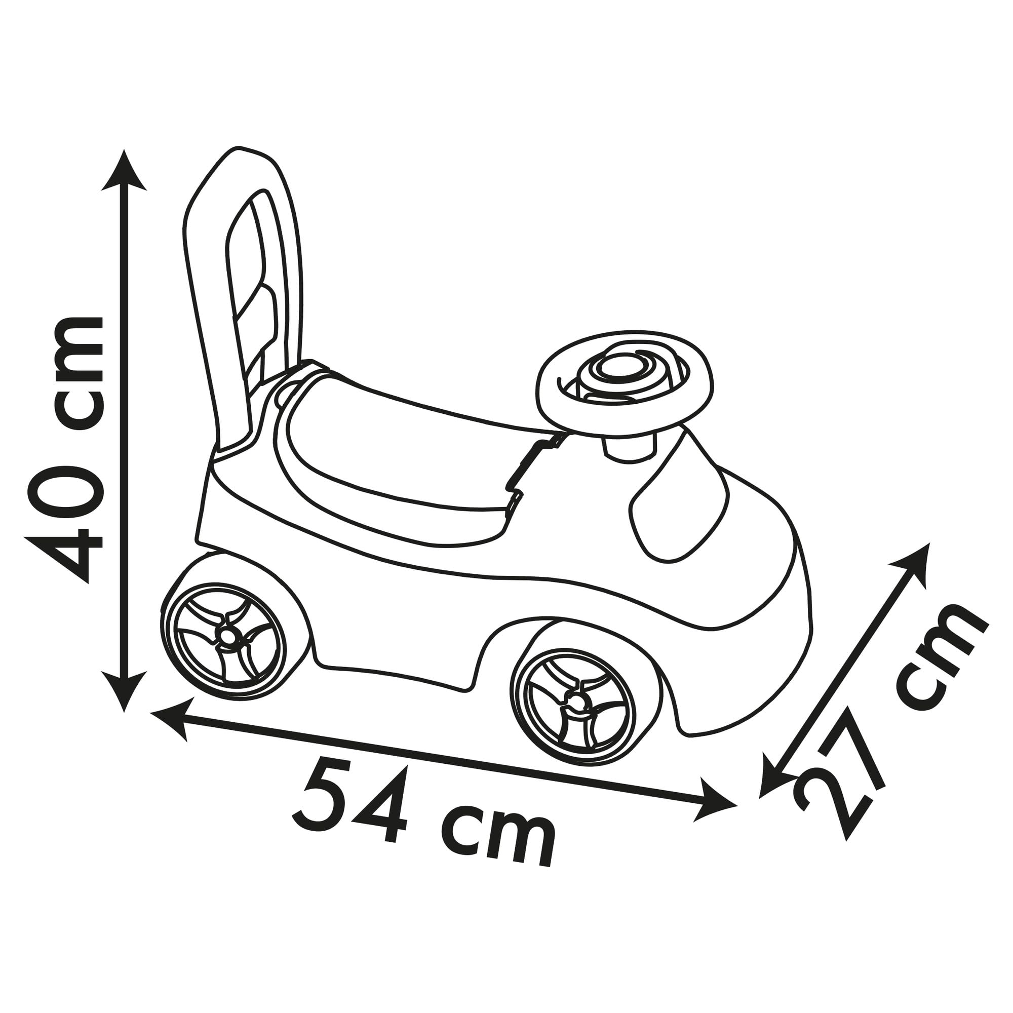 Smoby - Disney Princesses - Porteur Auto - Fonction Trotteur - Volant Directionnel - Coffre à Jouets - A Partir de 10 Mois - Fabrication Française