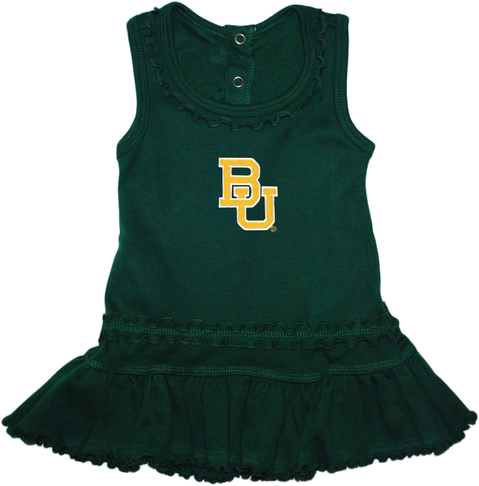 Baylor University Bears Ruffled Tank Top Dress with Bloomer Set Hunter