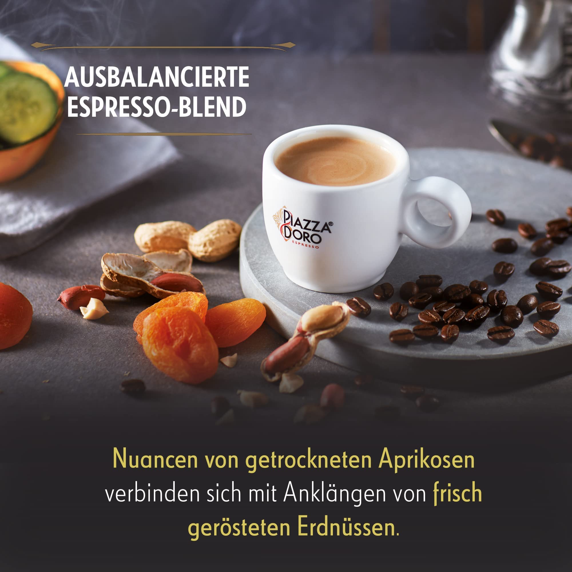Piazza D'Oro Dolce - Granos de café (1 kg, granos completos, café suave y equilibrado, 100% árabe, ideal para espresso, capuchino, latte macchiato, apto para cafeteras automáticas)