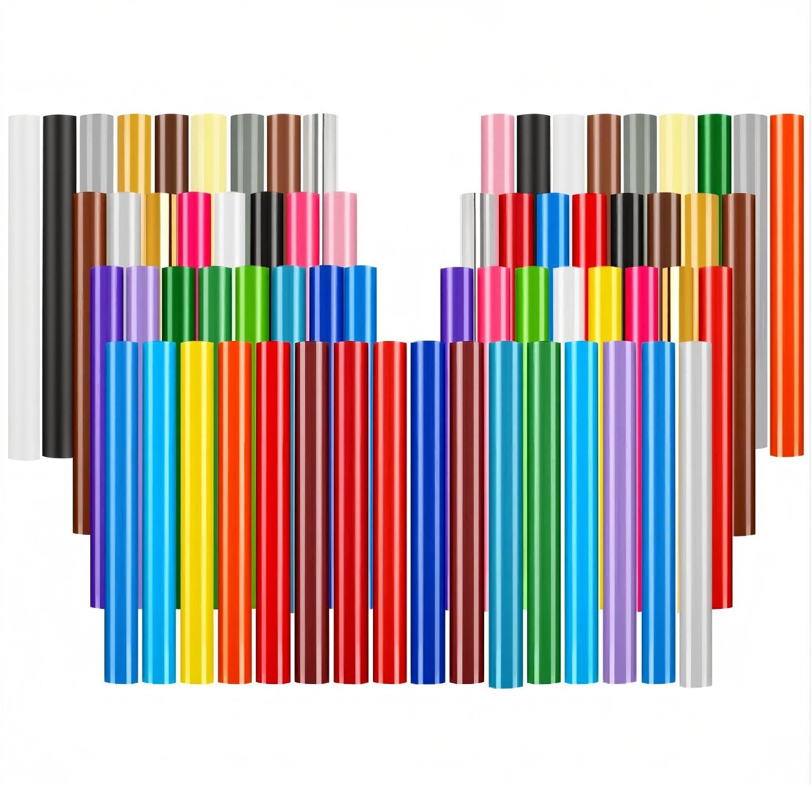 Vinyle autocollant permanent Prime Vinyl lot de 67 feuilles 30x30 cm