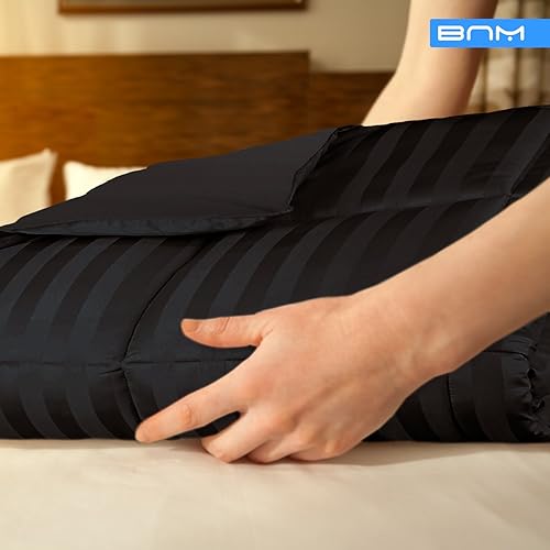 Miniatura 3 de Blue Nile Mills - Edredón alternativo para todas las estaciones, relleno de microfibra, hipoalergénico, peso mediano, felpa y reversible, con