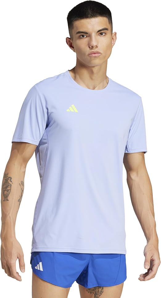 adidas ADIZERO 陸上用シャツ M ホワイト/オレンジ adidas Adizero Tee Men - White/Orange – Prosport Caribbean