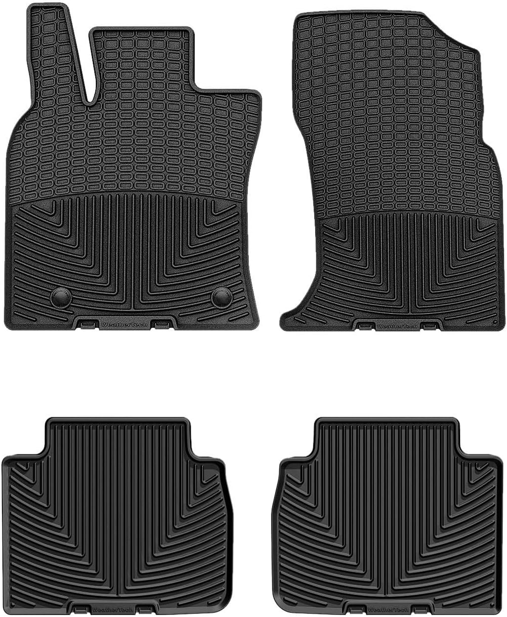 WeatherTech All-Weather Floor Mats for Toyota Camry 1st & 2nd Row (W564-W464), Black