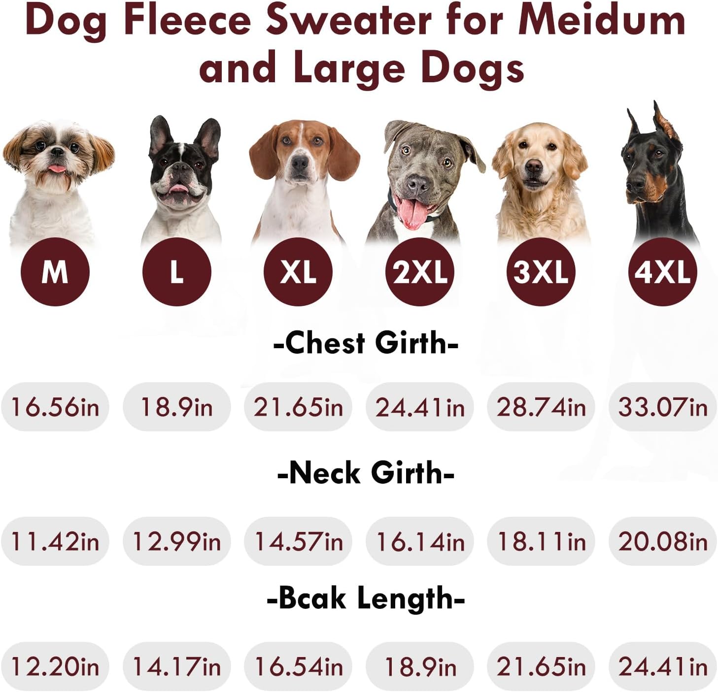 2 Pack Dog Sweaters Winter Fleece Sweatshirt Stretchy Vest Pullover for Dogs Clothes Warm Pet Pajamas Christmas for Meidum and Large Dogs - Image 7