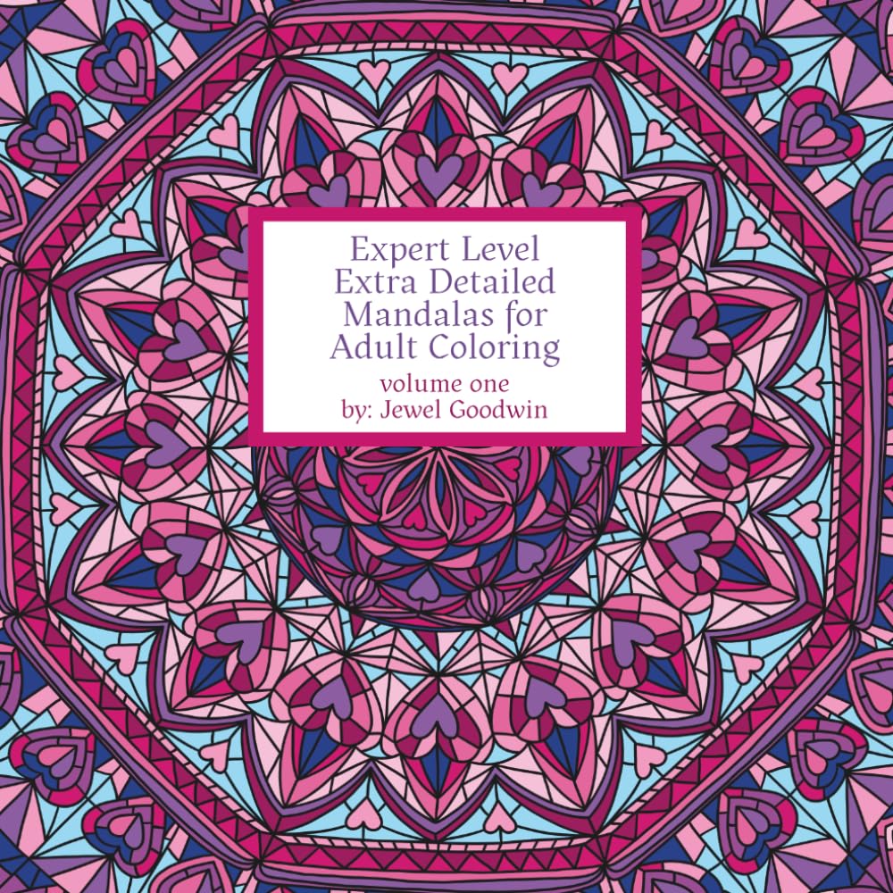 Expert Level Extra Detailed Mandalas For Adult Coloring