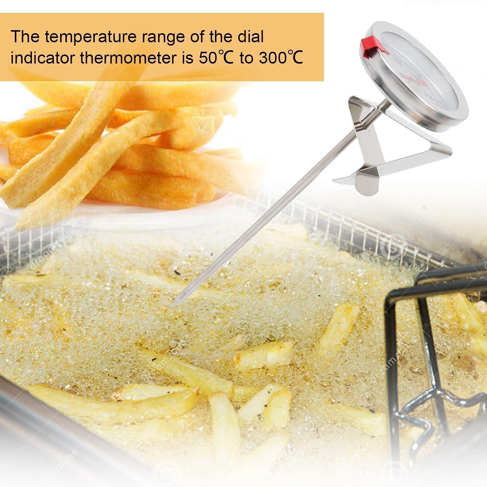 Termómetro Para Alimentos Con Sonda Larga 5cm Dial Digital TTE35125 Cocina Barbacoa 15cm