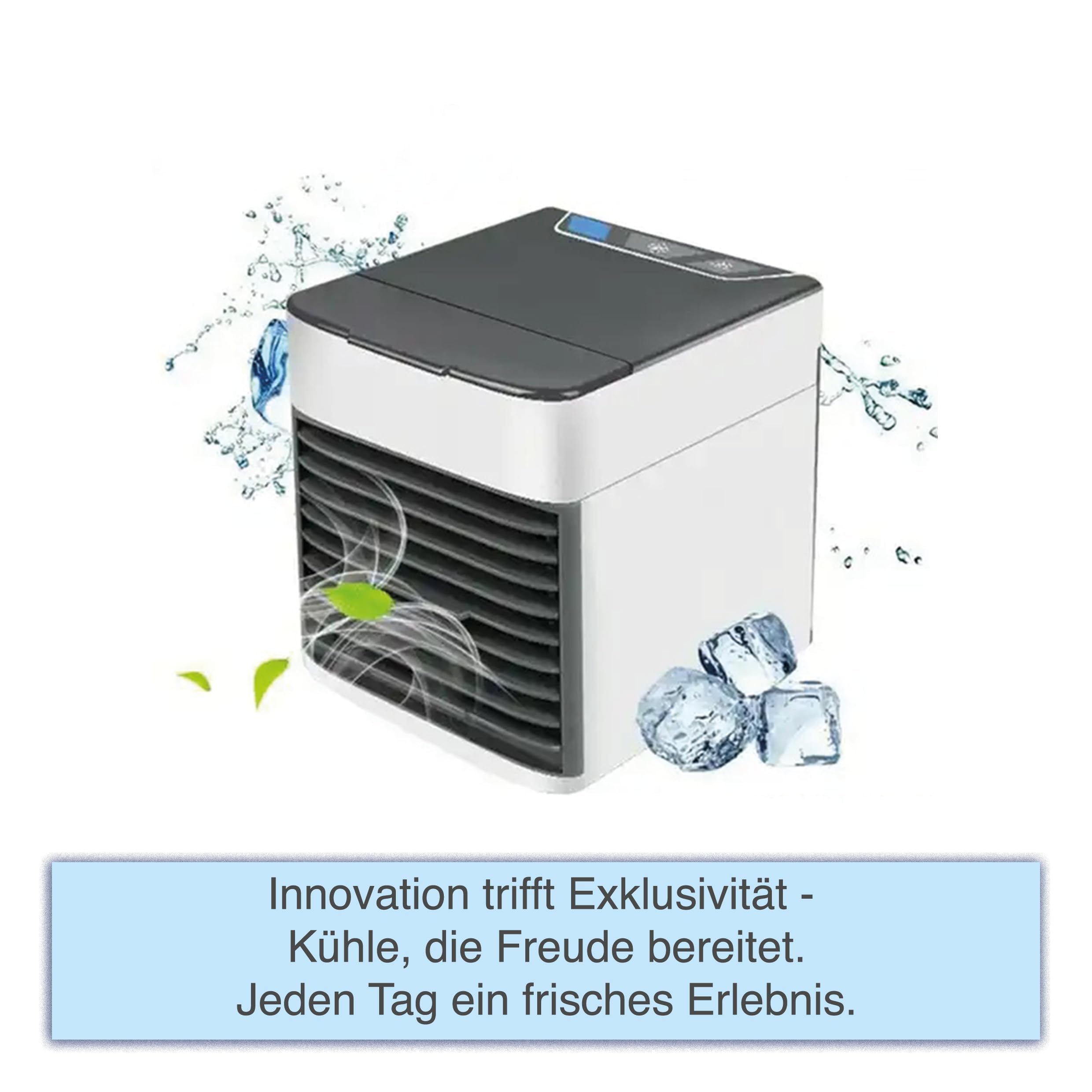 Polar Air Cooler – Raffreddatore d'aria premium – Condizionatore portatile con 3 livelli e 7 luci d'atmosfera – Mini raffreddatore, rinfrescatore d'aria premium