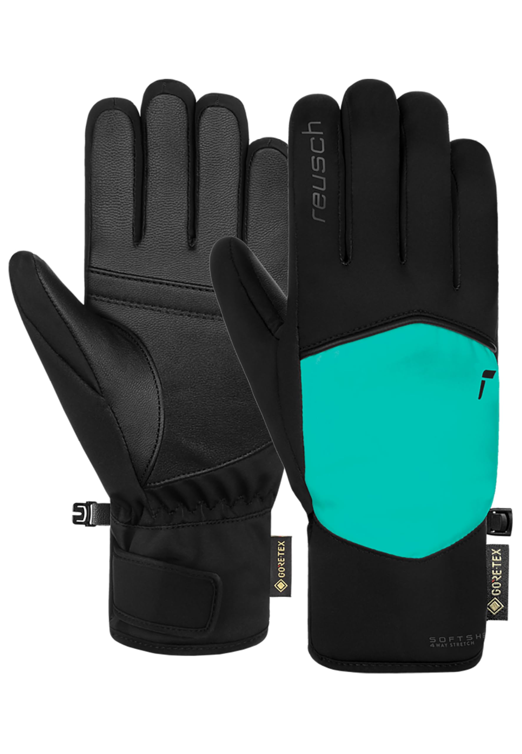 Reusch Amira GORE-TEX warme, wasserdichte, winddichte und atmungsaktive Winterhandschuhe Fingerhandschuhe Sporthandschuhe Skihandschuhe Damen mit Ziegenleder für Damen
