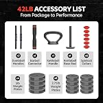 AmStaff Fitness Adjustable Dumbbells 3-in-1 Set, 42/50/70/90lb : Kettlebell, Barbell, 12-Level Weight Adjustment, Multi-Use Home Gym Gear for Men & Women