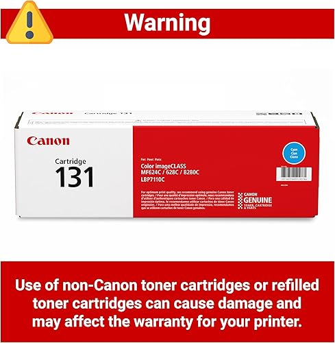 Miniatura 4 de Cartucho de tóner de Canon original, 131, color negro, Cian