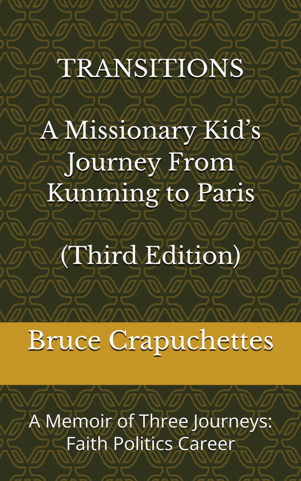 TRANSITIONS A Missionary Kid’s Journey From Kunming to Paris: A Memoir of Three Journeys: Faith Politics Career