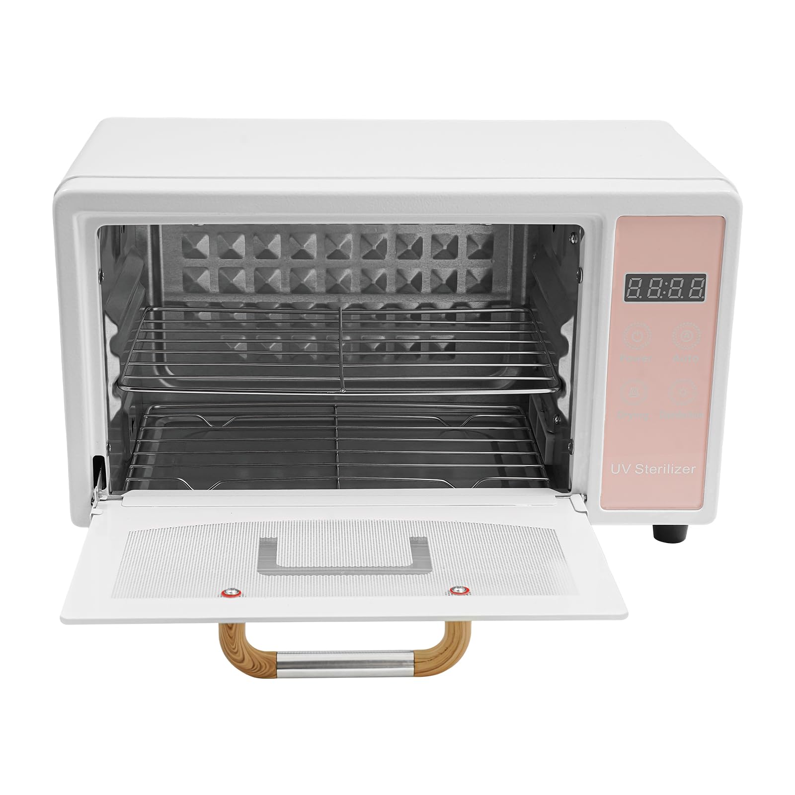 Sterilisator UV Desinfektionskabinett 10L Multifunktionaler Desinfektionsmaschine 160W Handtuchwärmer UVHeizun Sterilisation Desinfektionbox für Desinfektion Nagelstudio Fußpflege Tattoo (Rosa)