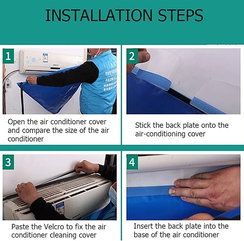 Miniatura 6 de Cubierta de limpieza de aire acondicionado, 11 piezas de mini bolsa de limpieza dividida con rociador de alta presión de 2 L, kit de limpieza de CA