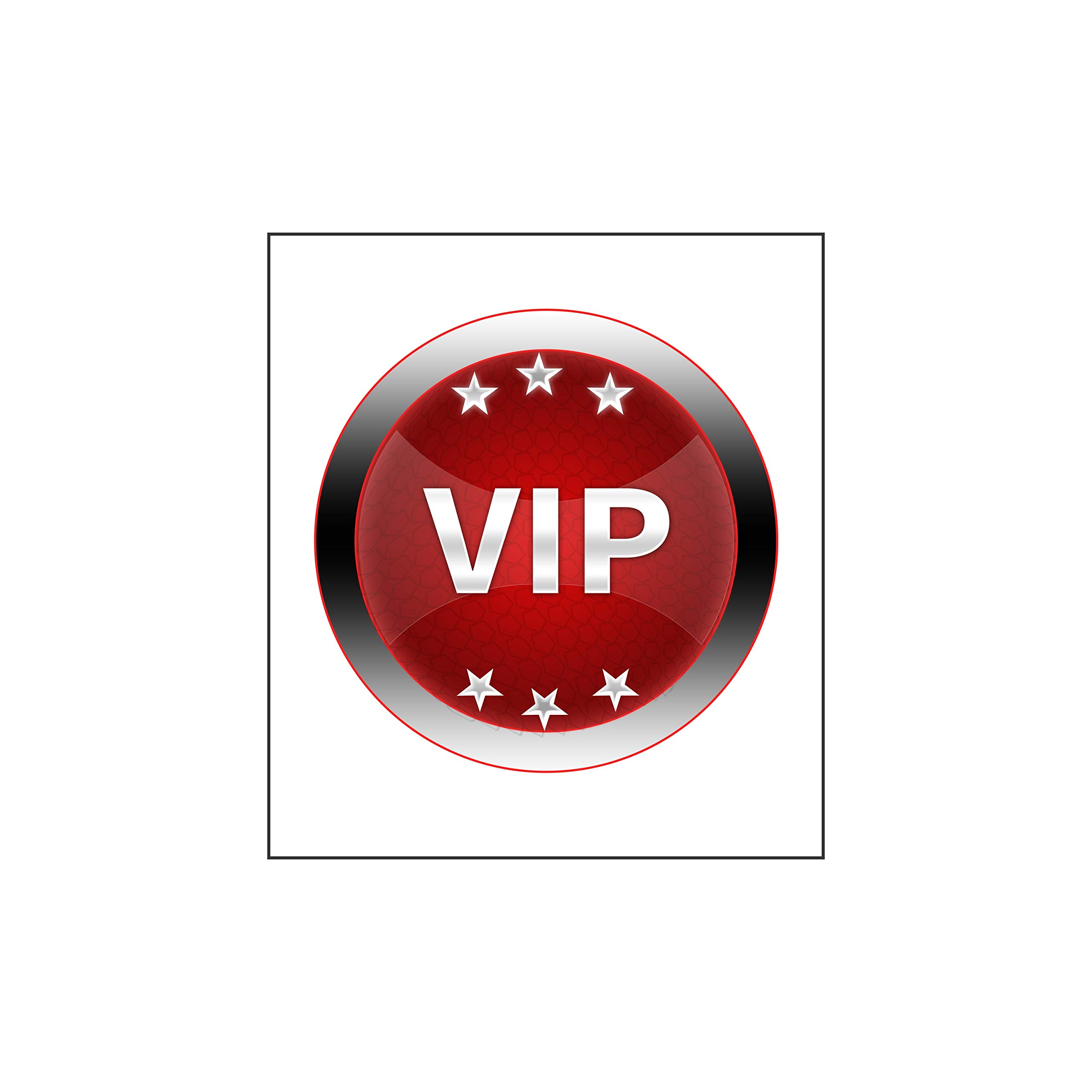 Anne Print Solutions® VIP Sticker & Please Keep Your Distance Sticker ...
