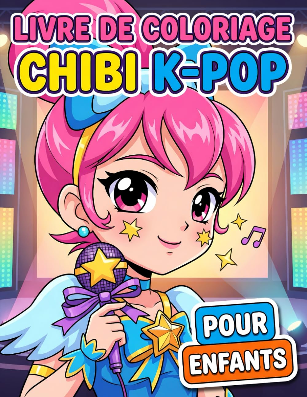 Livre de coloriage Chibi K-Pop: Plus De 60 Belles Illustrations Amusantes Pour Enfants De 6 À 12 Ans Et Adolescents - Parfait Pour La Détente