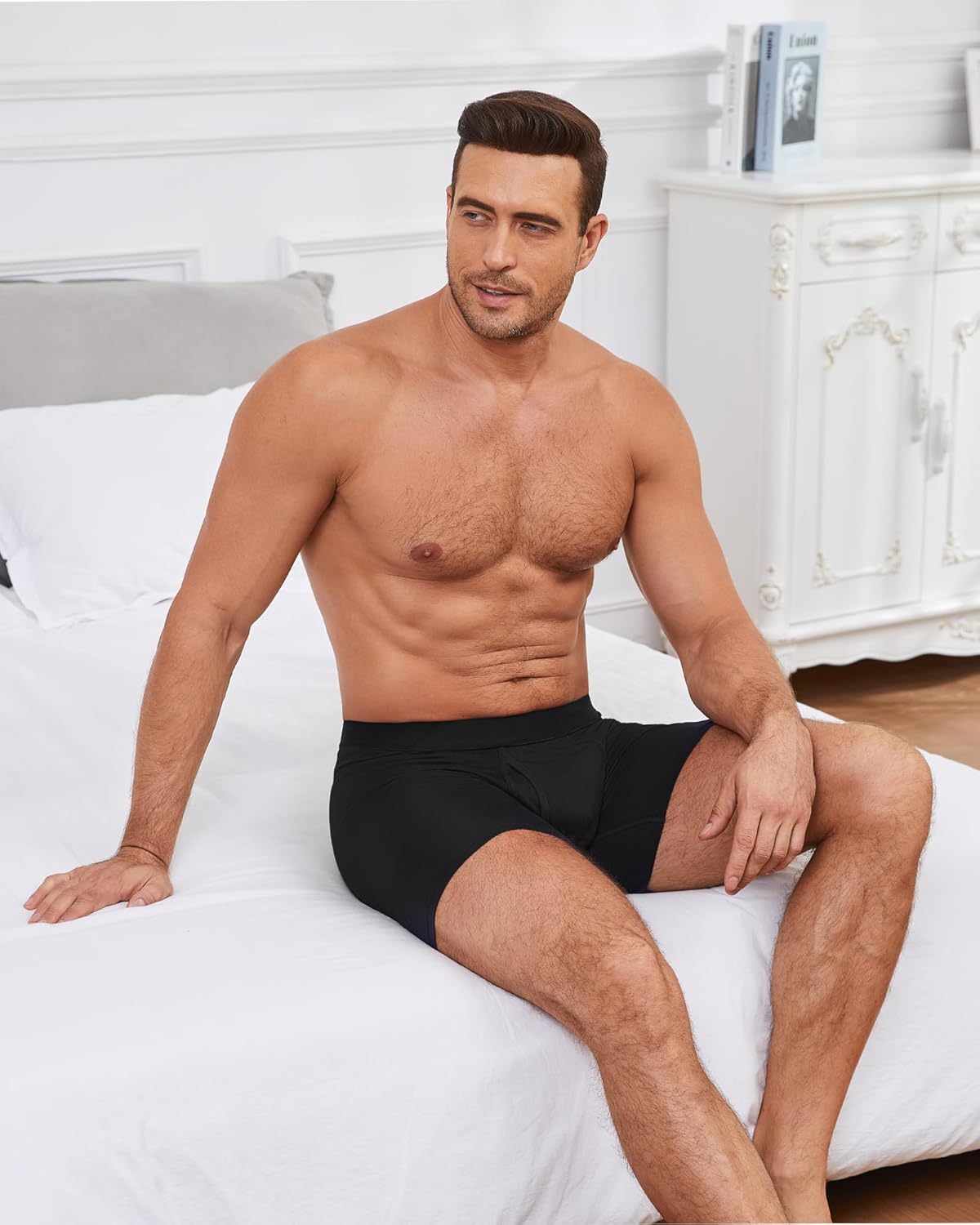 Bamboo Viscose Mens Underwear, Boxers for Men,Boxer Briefs 4-Pack - Ultra-Soft, Breathable,Moisture-Wicking, Stretch Fit - Image 2