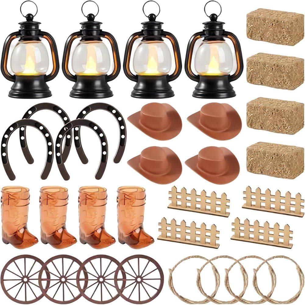 Accessoires de décor pour maison de poupée et maquette de saloon western miniature