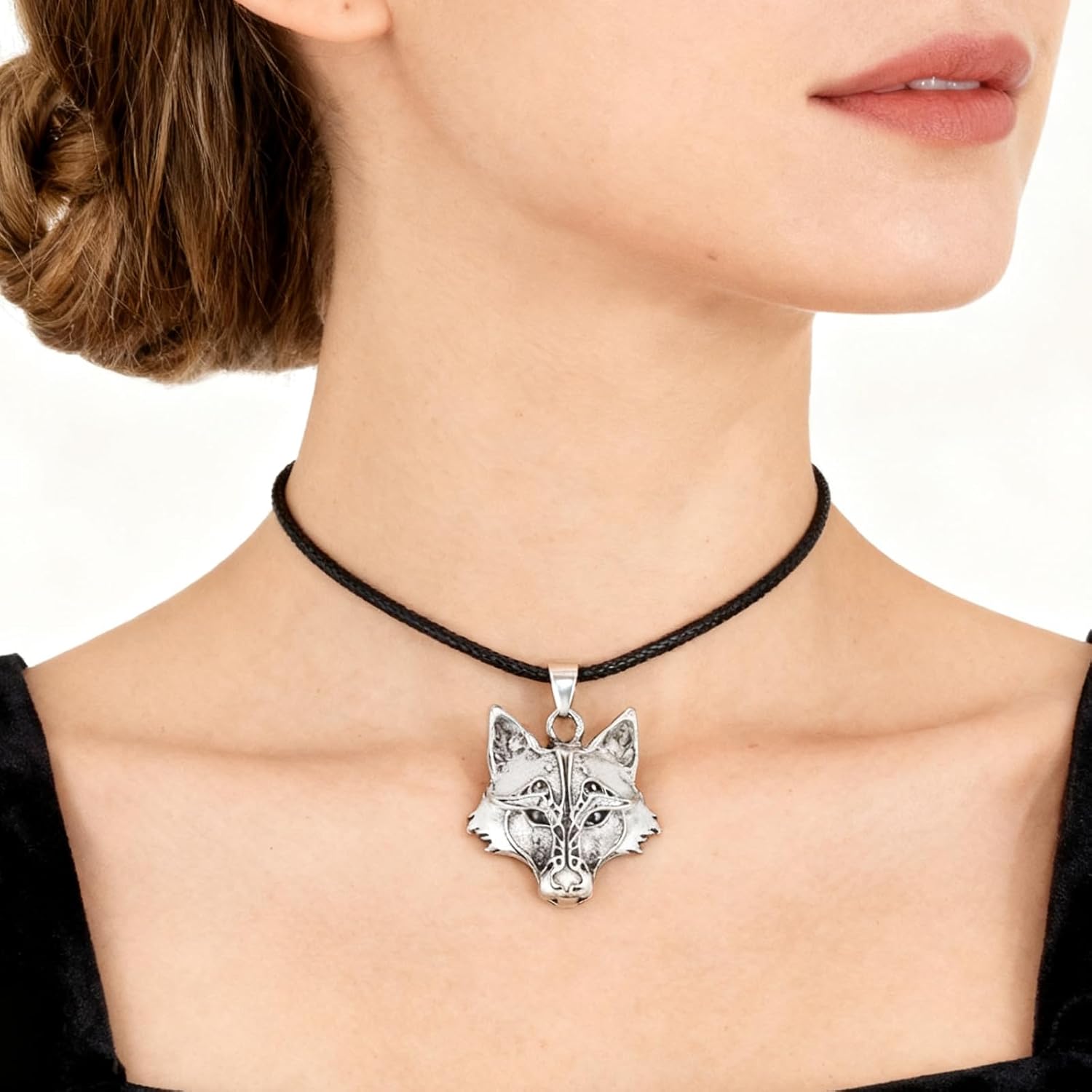 Wolf Necklace for Men Gifts Viking Wolves Head Pendant Collection Jewelry Wolf Necklace - Image 7