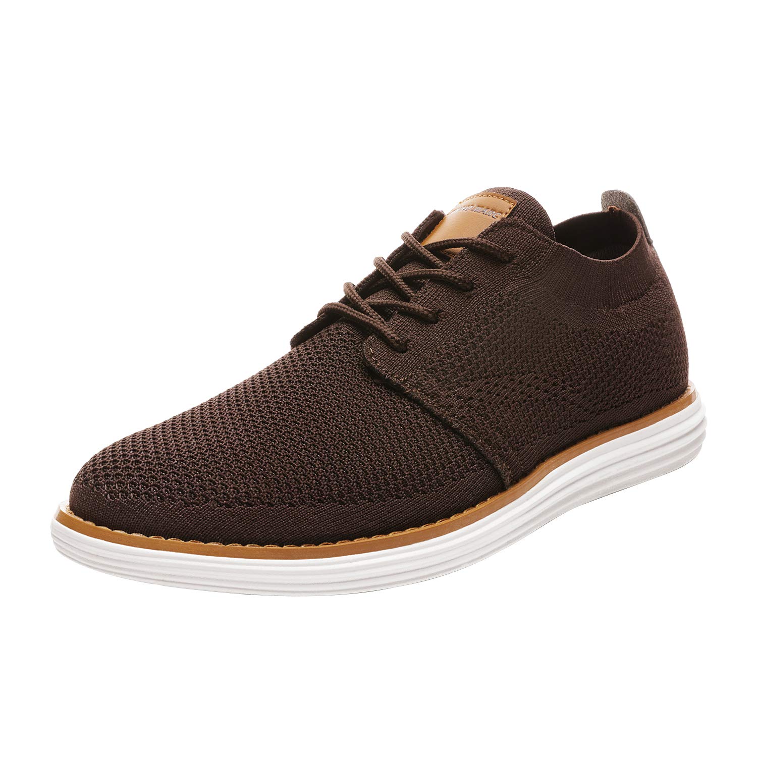 Bruno MarcMen's KnitFlex Breeze Mesh Sneakers Oxfords Lace-Up Lightweight Casual Walking Shoes
