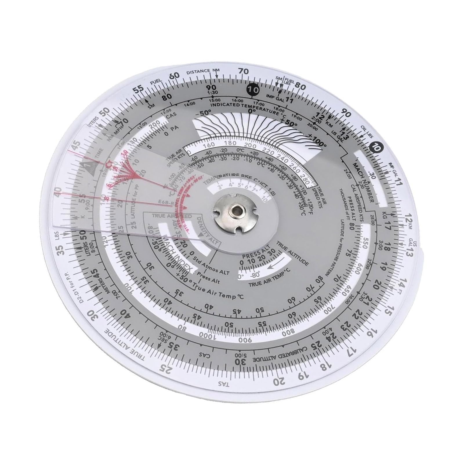 Msioytog Computer Flight Plotter Tool Circular Navigation Calculation Slide Ruler Aviation Plotter Ruler For Training Hovering Flight Navigation