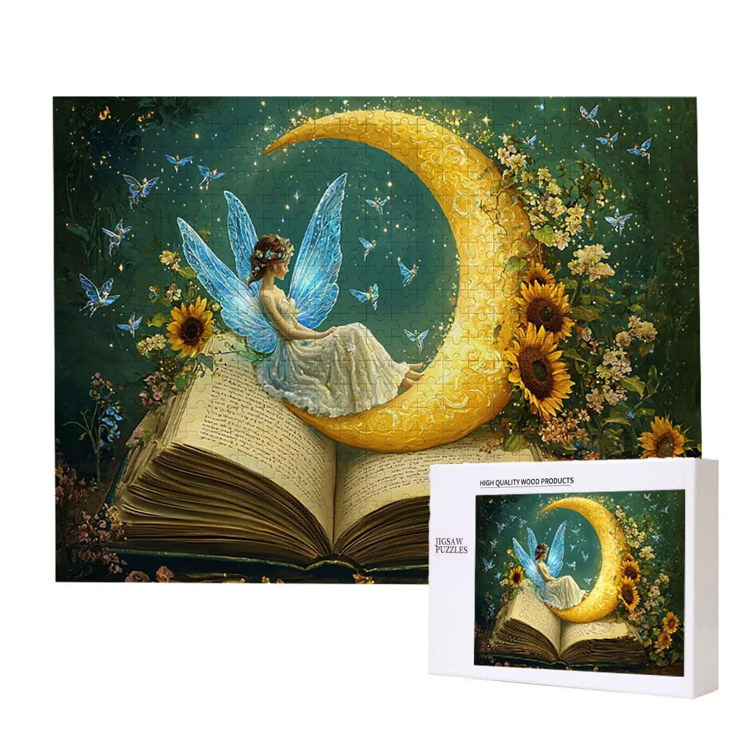 1500 Pezzi di Puzzle, Ragazza Luna1500 Pezzi di Puzzle per Adulti, Regalo di Anniversario, Regalo di Natale, Decorazione Della Casa, Prevenzione Della Degenerazione Cerebrale Negli Anziani v-1013