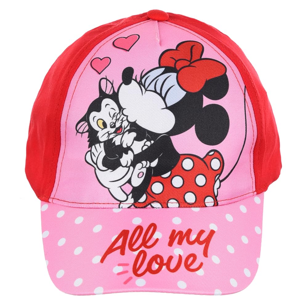 Cappello con Visiera Minnie Disney Berretto Estivo per Bambini Regolabile Protezione dai Raggi UV