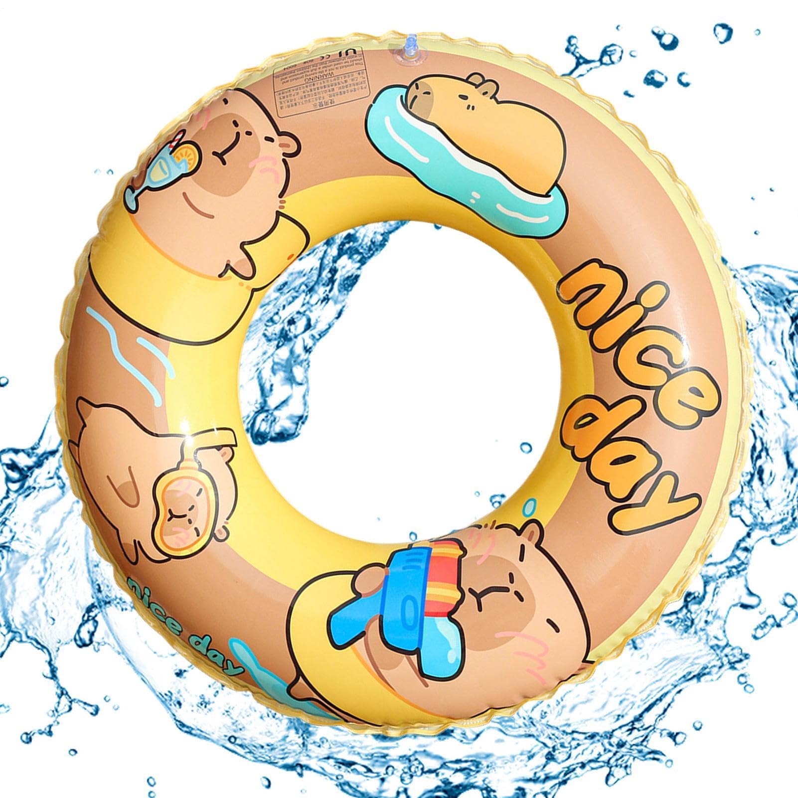 Flotador de piscina inflable con carpincho para niños 8