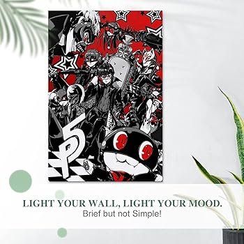 Amazon｜ペルソナ絵画風 壁紙ポスター 自己粘着性 ビニールデカール