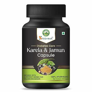 Diabetes Care Karela, Jamun Capsule Helps to Manage Blood Sugar (60 Capsules)