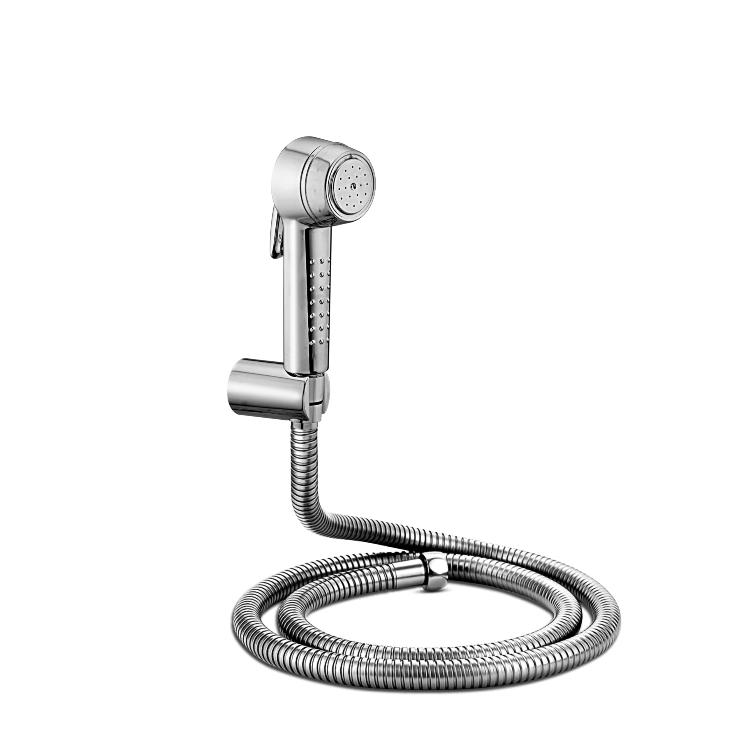Sanjay Chilly Health Faucet Luxe Jet Spray for Toilet ABS Body Stainless Steel High Pressure Water for Bathroom 1.25 Meter Flexible Hose Pipe and Wall Hook Chrome Finish