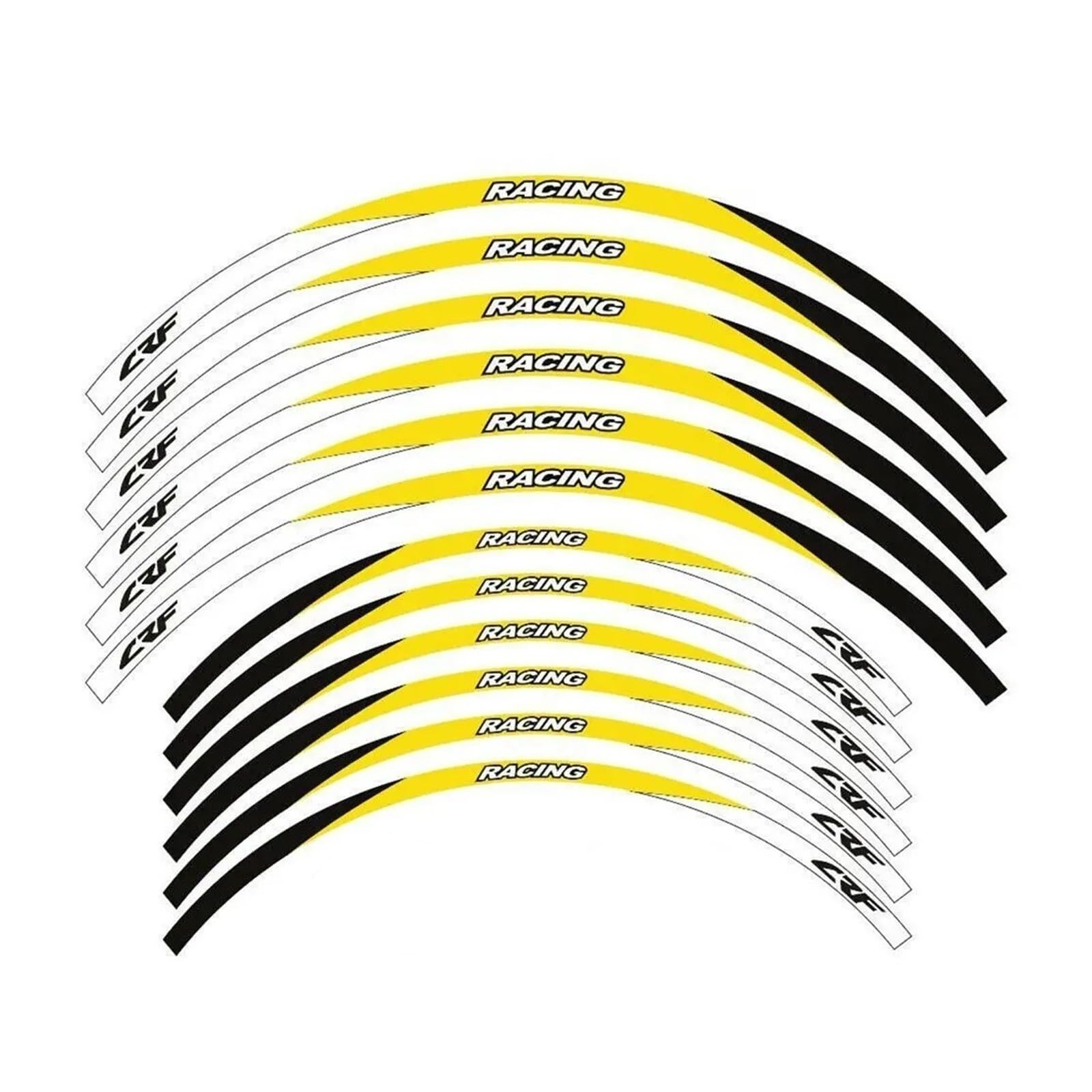 Motorrad Rad Aufkleber Reflektierende Aufkleber Felgenstreifen Für CRF300L CRF300L Für Rally Rad Aufkleber(Set Meal 13)