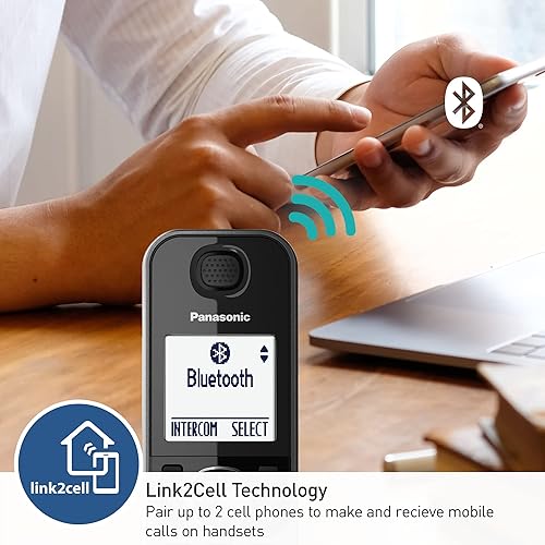 Vista 4 de Panasonic KX-TGFA30M DECT 6.0 Teléfono inalámbrico digital adicional para la serie KX-TGF38, metal