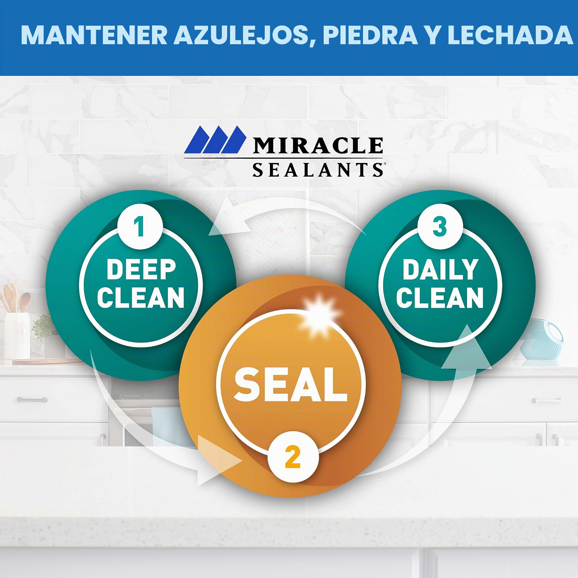 Milagro selladores Heavy Duty Limpiador (ácido sustituto) 946 ml – para piedra, azulejo, lechada, cristal y Metal