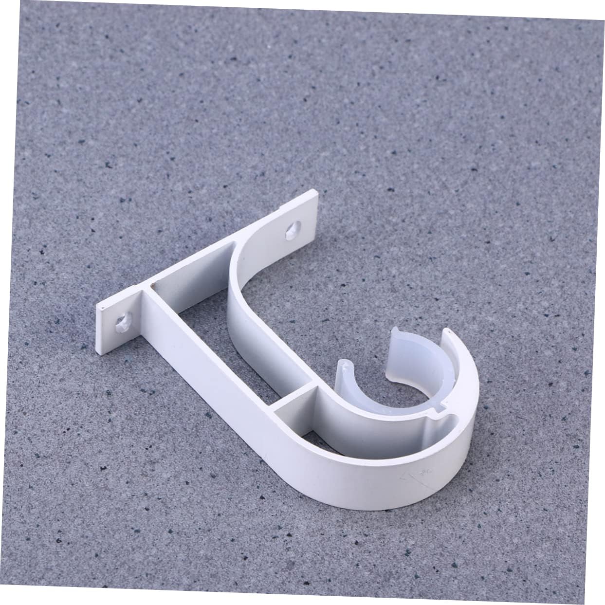 Garneck 2pcs Wall Bracket Ceiling Curtain Holder for Curtain Rod No Drill Easy to Install