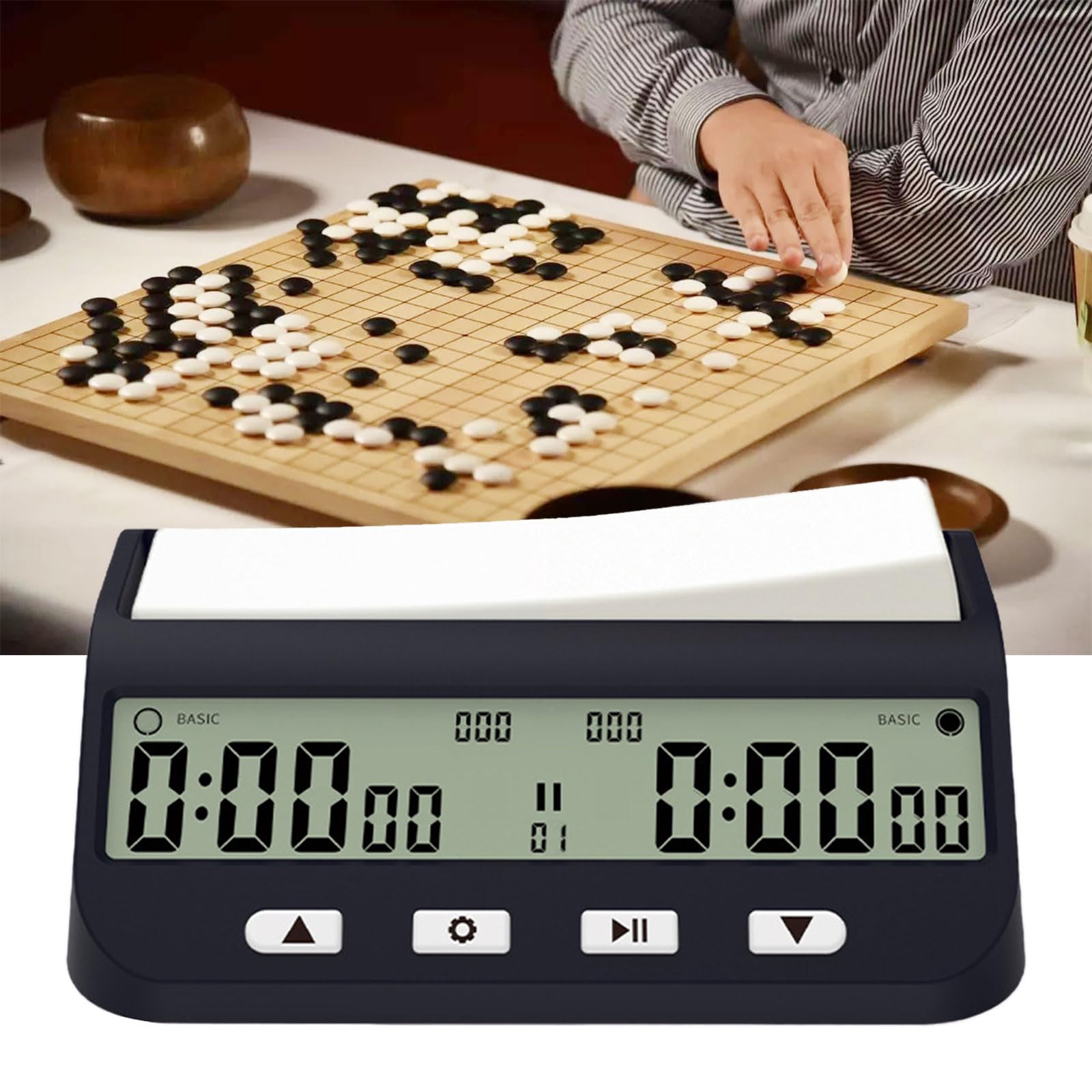 Reloj Ajedrez con Temporizador Digital Reloj Multifuncional con Cuenta Regresiva Temporizador para Juego Ajedrez Internacional para Casi Uso