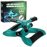 Joeys Sprinkler for Yard, Rotating Garden Sprinkler for Large Area Coverage, Lawn and Yard Sprinklers (Green)