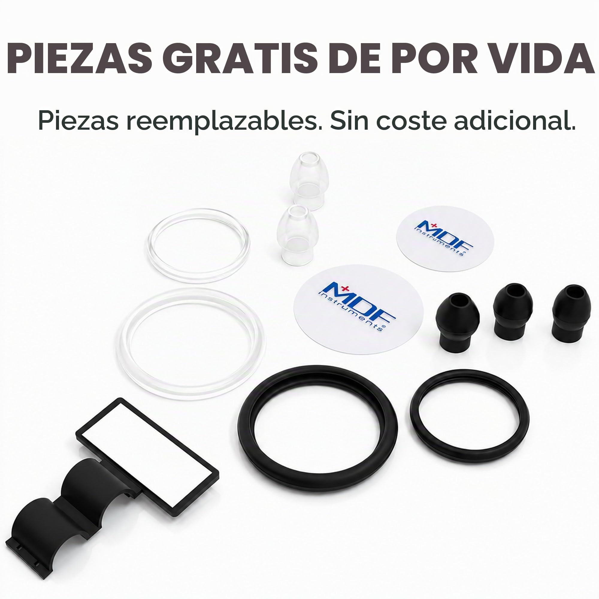 MDF Instruments MD One Fonendoscopio doble cabeza de acero inoxidable - GarantÃa de por vida & Programa-piezas-gratuitas-de-por-vida MDF777BO (Todo Negro)