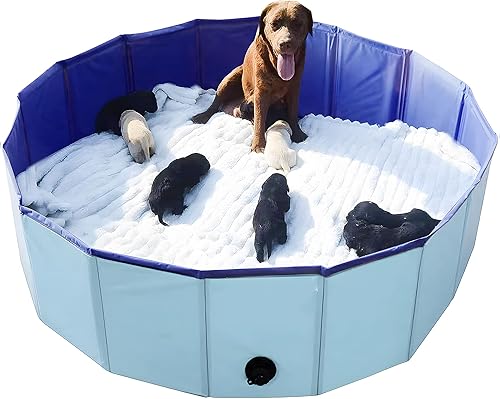 Artilife Caja de parto para perros, caja de bienvenida para perros, piscina de parto, caja de partos para cachorros, bolígrafo de parto para perros,