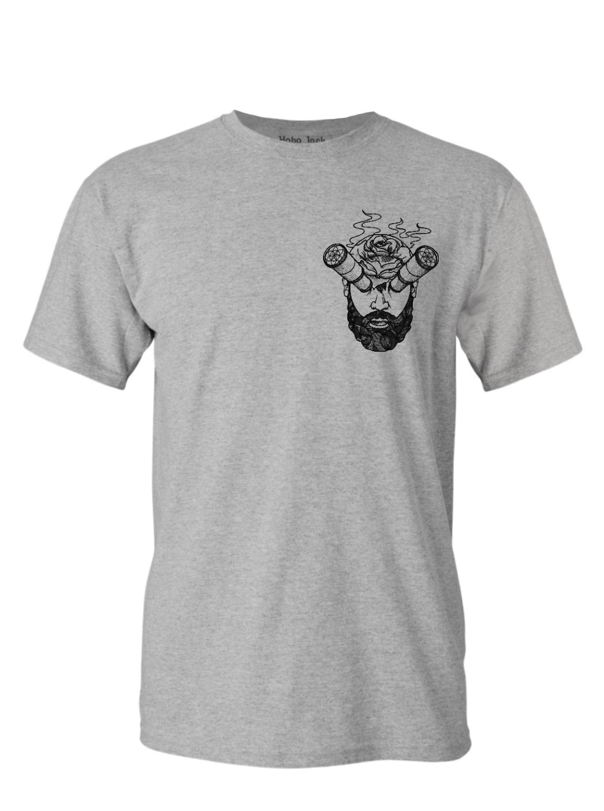 HOBO JACKHobo Eyes - Goose Phat Collab - Grey Tee T-Shirt
