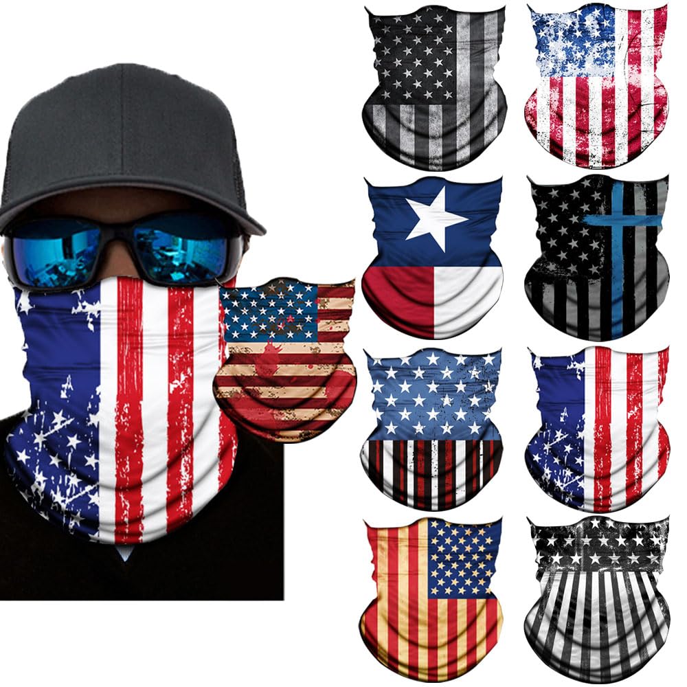 Neck Gaiter Mask,Bandana Gator Face Cover Mask Sun UV Protection,Neck Warmer Balaclava,Tube Face Scarf,Headband for Outdoor