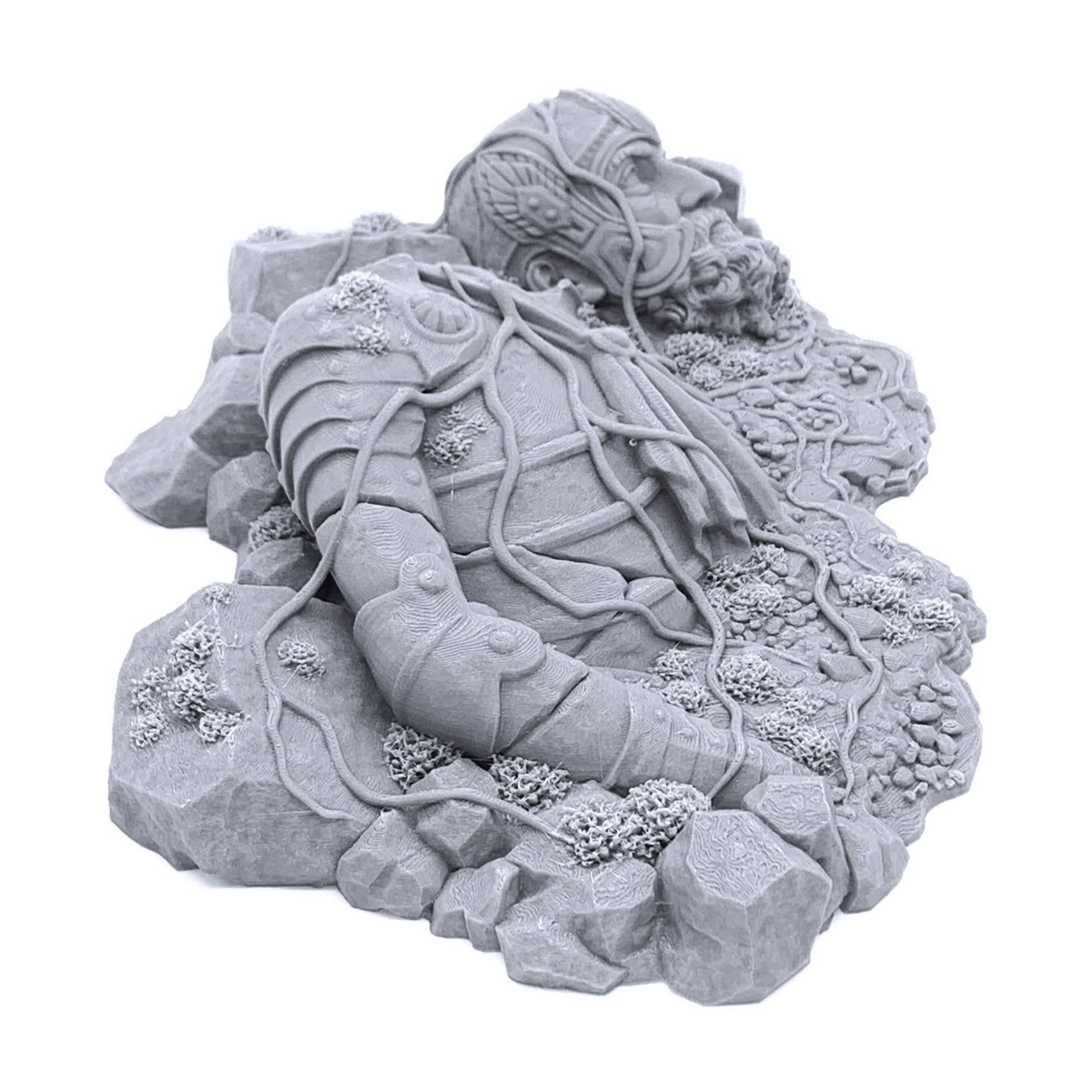 Grassy Gnoll 3D Printed Terrain - Tabletop RPG Scenery For 28mm Miniatures | Printable Scenery Wargame Landscapes - View #11