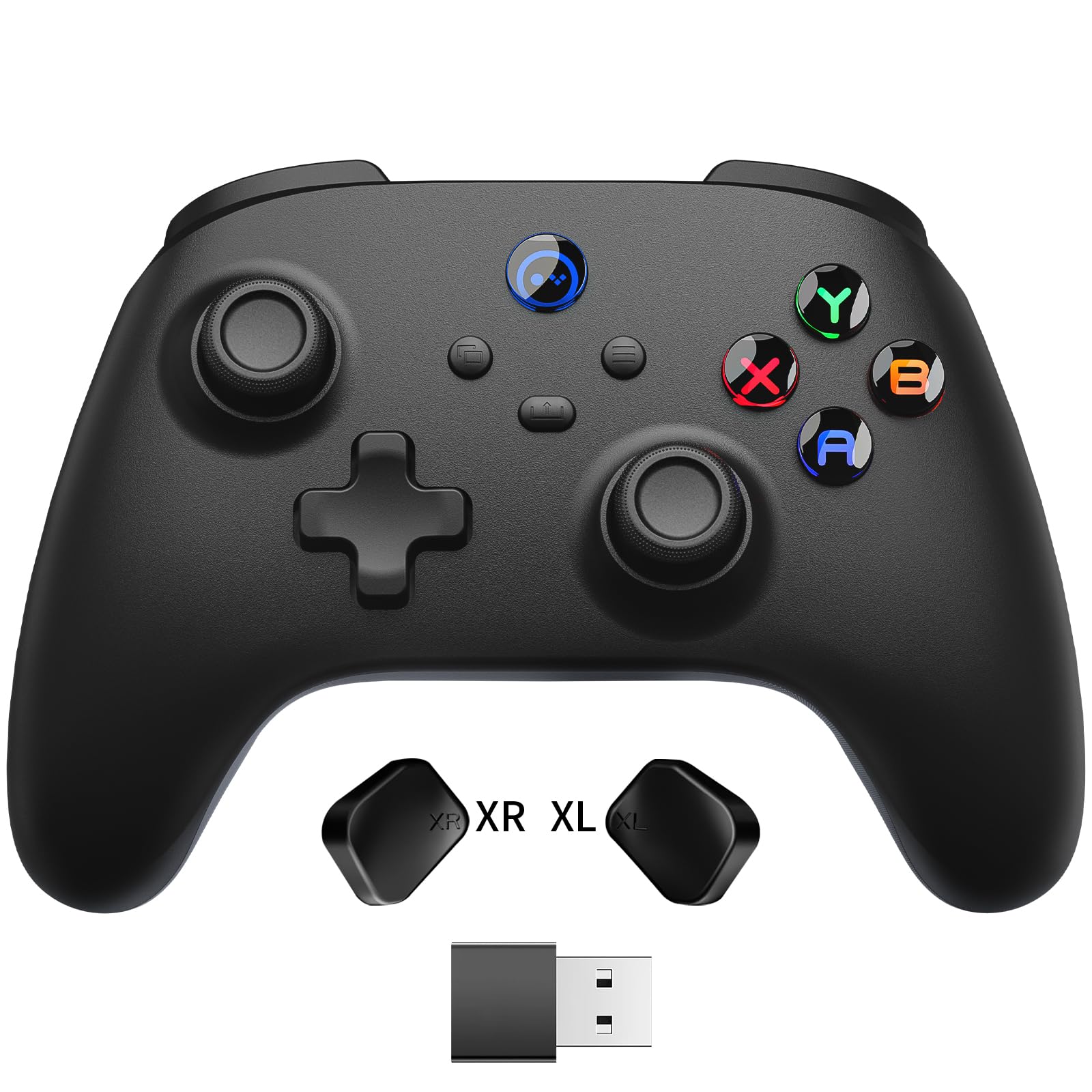 PC Controller Wireless for Windows/Steam Deck/Switch 2 Pro, PC Game Controller with Paddles, Hall Effect Joysticks & Triggers with 2.4G Dongle, Bluetooth Gaming Gamepad for Android/iPhone - Black