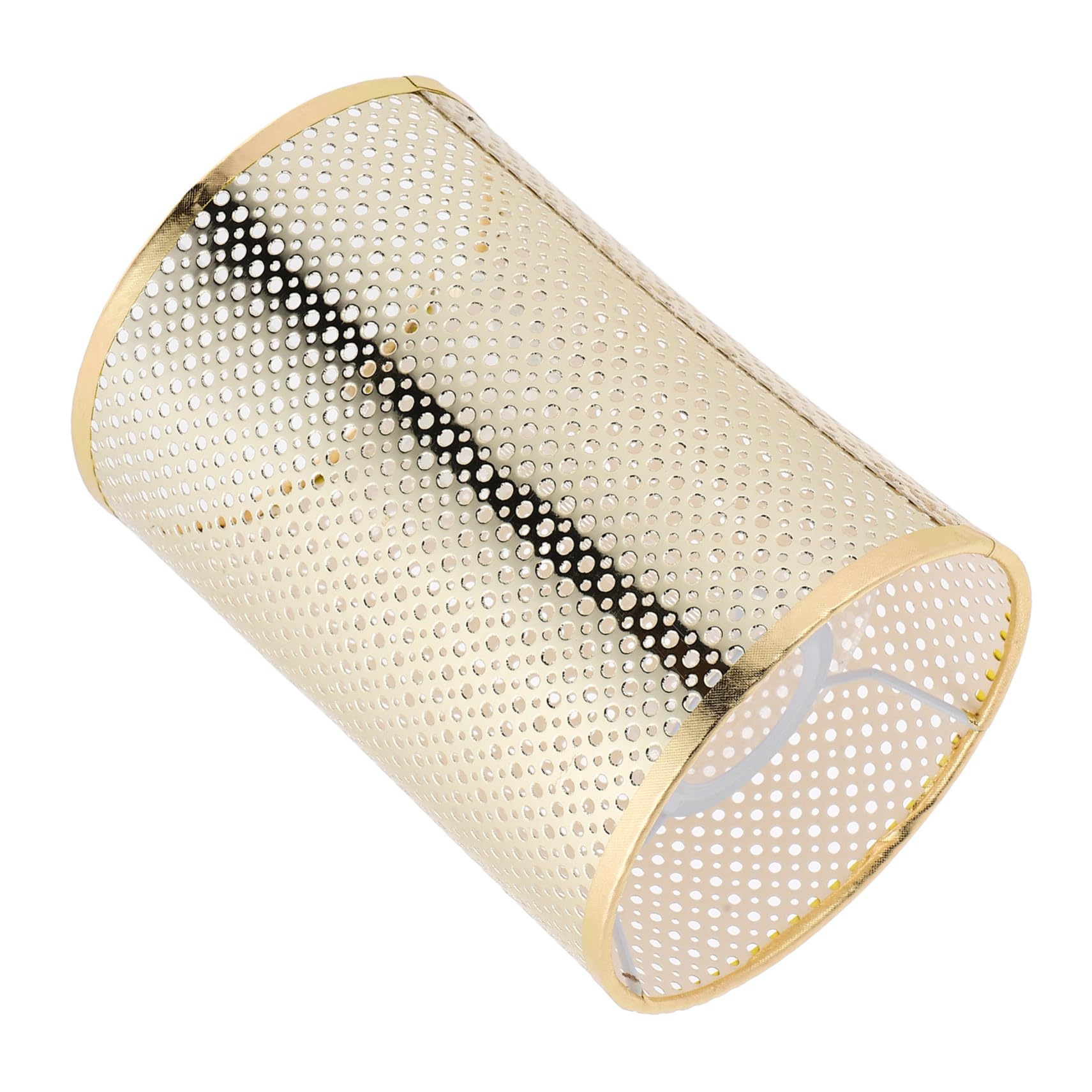 Pantalla de lámpara tejida con bambú artesanal para una mesa elegante