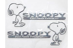 Snoopy Emblem Sticker 3D 3D Car Custom Decoration Character Stylish Cute Snoopy Door Mirror