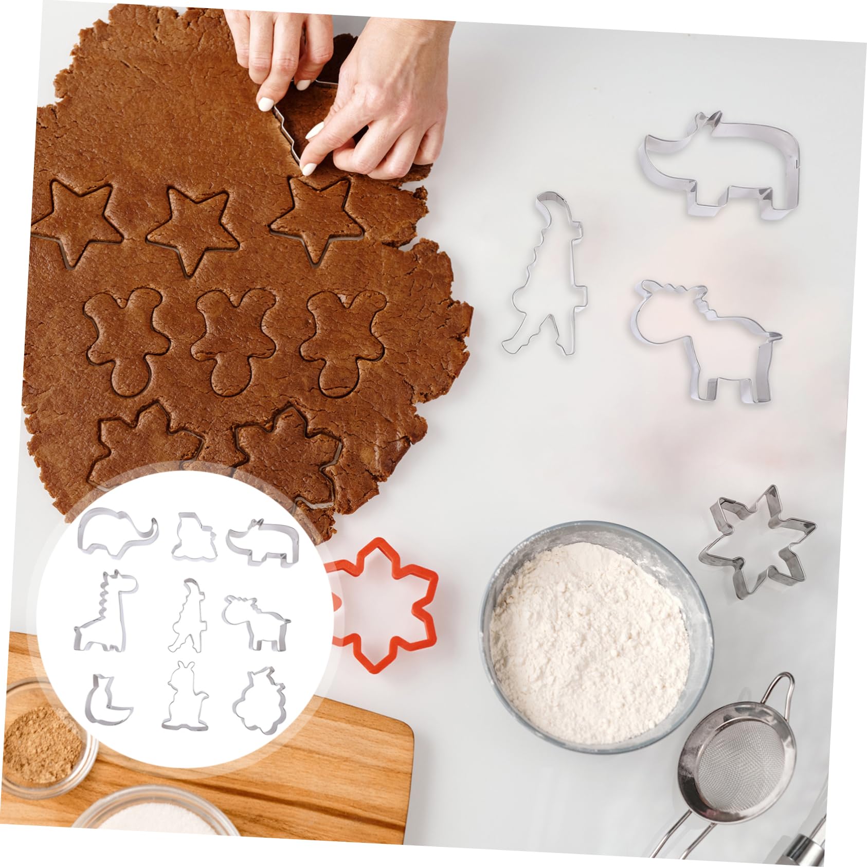 BESTonZON 27pièces Emporte Animaux Inoxydable Pour Biscuit Accessoires De Pâtisserie Pour Fêtes Gâteaux Cookies Et Sandwiches
