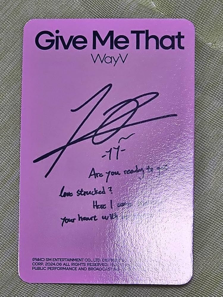 WayV ヤンヤン サイン入りトレカ