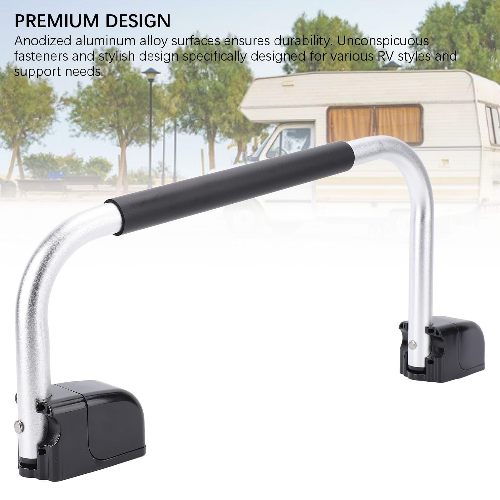 Poignée de Maintien pour Camping-Car, Rampe Pliante et verrouillable, en Alliage d'aluminium, pour entrée de sécurité, pour Caravane ou Camping-Car