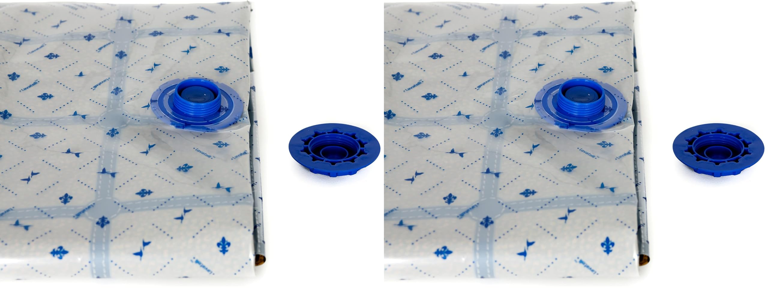 Set di 6 sacchetti sottovuoto coperte e piumoni, con pompa manuale, salvaspazio, buste sottovuoto vestiti, misura S 40x60cm per magliette, ideali per viaggio