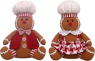 Christmas Gingerbread Plush Gingerbread Man Plush Doll Gingerbread House Stuffed Animal Gingerbread Man Plush Toy Soft and Charming Gingerbread Man Plush for Family Friends Kids